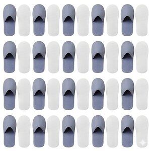 Quilted Closed Toe Slippers with Anti-Slip Sole for Guests,Travel (Unisex)